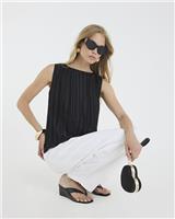 River Island Womens Black Sleeveless Top Size 14