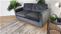 Sofology Islington Fabric 3 Seater Hypnos Deluxe Sofa Bed in Sleek Grey