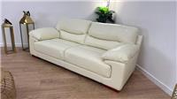 DFS Santine 2 Seater Leather Sofa in Cream