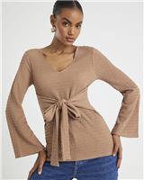 River Island Womens Beige Long sleeved Top Size M