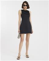 River Island Womens Black Cotton Mini Pencil Dress Size 10