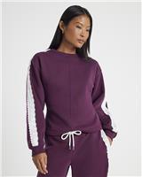 River Island Womens Dark Purple Long sleeved Top S Petite