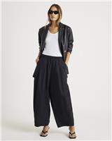 River Island Womens Black Loose Fit Trousers Size XL