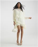 River Island Womens Yellow Mini Frill Dress Size 12