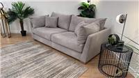 Sofology Tallulah Fabric 3 Seater in Lifestyle Marbled Silver