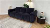 Sofology Premiere Fabric 3 Seater Power Recliner in Relaxed Chenille Ink