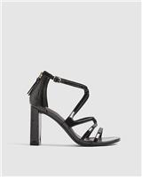 River Island Womens Black T-bar Sandals Size UK 4