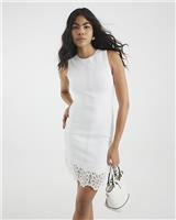 River Island Womens White Viscose Mini A line Dress Size S