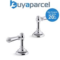 Kohler Artifacts Swing Horizontal Lever Bathroom Basin Tap Handles Only Chrome