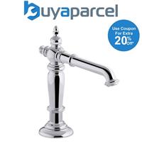 Kohler Artifacts Column Spout Widespread Bathroom Basin Tap Chrome