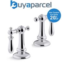 Kohler Artifacts Single Swing Vertical Lever Sink Basin Taps Handles Only Chrome