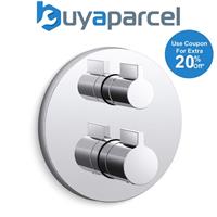 Kohler Modulo Thermostatic Shower Valve + Trim Twin Lever Handles Chrome