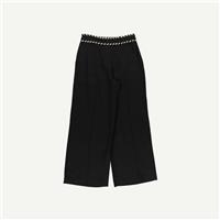 Reiss Womens Black Wide leg Trousers 10 Regular