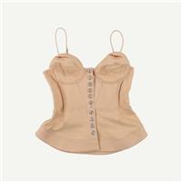 Reiss Womens Beige Cotton Adult Sleeveless Women Top Size 8