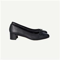 Reiss Womens Black Leather Ballerina Shoes EU 40 UK 7