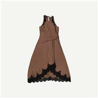 Reiss Womens Brown Midi Dress Size 10