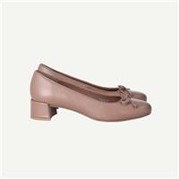 Reiss Womens Beige Leather Ballerina Shoes EU 37 UK 4
