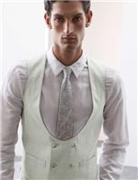 Marks & Spencer Mens Green Low-cut Men Waistcoat Size 46 - M&S