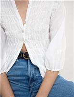 Marks & Spencer Womens White Mid sleeved Women Blouse Size 10 - M&S