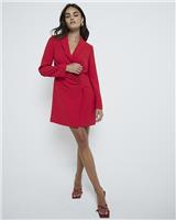 River Island Womens Red Mini Blazer Dress Size 12