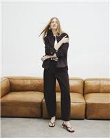 River Island Womens Brown Suede Trousers Size 12