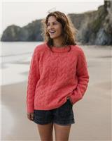 Passenger Womens Pink Round neck Long sleeved Women Jumper Size XL