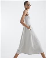 River Island Womens Black Cotton Dress Size L