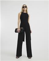 River Island Womens Black Viscose blend Jumpsuit Size 10