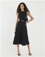 River Island Womens Black Long A line Dress Size 10