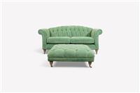 Gloucester Large 3 Seater Sofa & Footstool, Orla Fresh Green