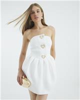 River Island Womens White Scuba Dress Size M