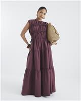 River Island Womens Purple Maxi Dress 8 Petite