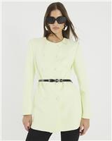 River Island Womens Green Double Breasted Blazer Size 10