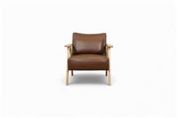 Hendricks Leather Armchair, Premium Cocoa