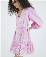 River Island Womens Pink Cotton Mini Dress Size 18