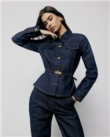 River Island Womens Navy Cotton Basic Women Jacket Size 12