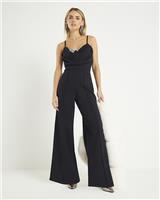 River Island Womens Black Jumpsuit Size M