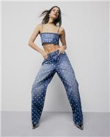 River Island Womens Blue Straight Jeans 12 Regular