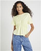 River Island Womens Green Short sleeved Top Size L