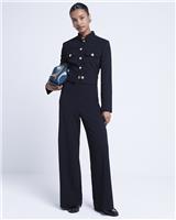 River Island Womens Black Scuba Wide Trousers Size 6