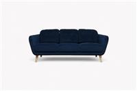 Arlo Large 3 Seater Sofa, Plush Velvet Navy