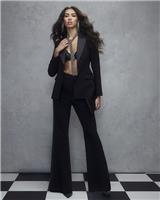 River Island Womens Black Flared Trousers Size 6