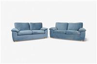 Camden 2 x 2 Seater Sofas, Aquaclean Titan Blue