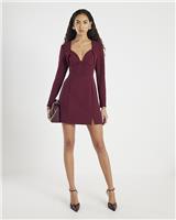 River Island Womens Red Mini Tea Dress Size 14