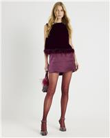 River Island Womens Red Mini A Line Skirt Size 12