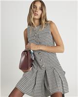 River Island Womens Grey Mini A line Dress Size XS