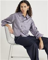 River Island Womens Grey Long sleeved Shirt Size 18