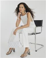 River Island Womens White Denim Jeans Slim Size 12