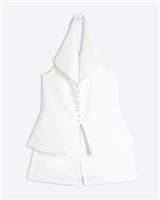 River Island Womens Cream Playsuit Size S