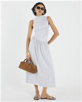 River Island Womens Grey Cotton Dress Size XS